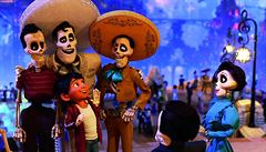 Los mariachis. Animovaný snímek Coco od studia Pixar (2017).