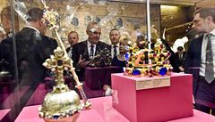 Zeman v Moskvě otevřel výstavu z pokladů Pražského hradu