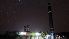 Nový typ severokorejské mezikontinentální balistické rakety.