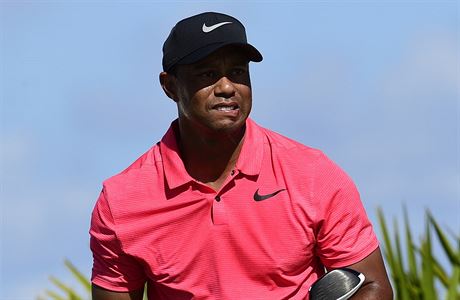 Tiger Woods na turnaji Hero World Challenge na Bahamch.