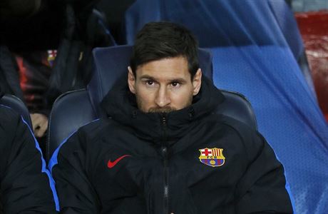 Argentinec Lionel Messi na stdace.