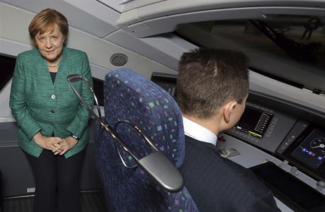 Novm rychlovlakem na trase Berln-Mnichov se svezla i kanclka Merkelov.