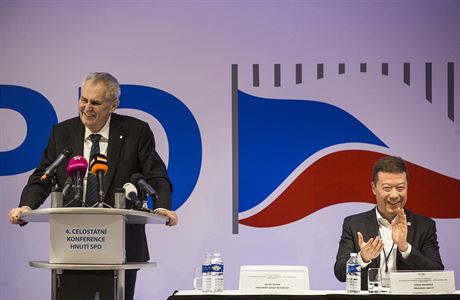 Milo Zeman promluvil na konferenci SPD.