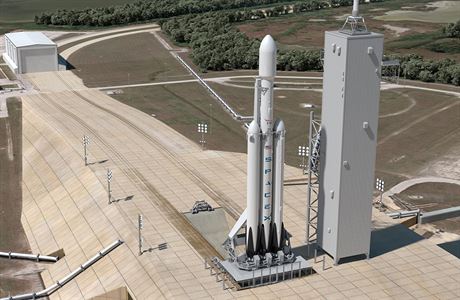 Model rakety Falcon Heavy