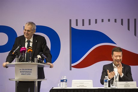 Milo Zeman promluvil na konferenci SPD.