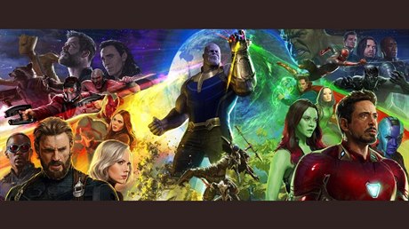 Promo plakát ke snímku Avengers: Infinity War.
