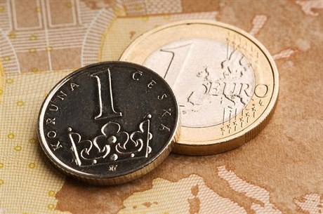 Koruna vs. euro.