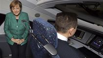 Novým rychlovlakem na trase Berlín-Mnichov se svezla i kancléřka Merkelová.