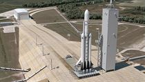 Model rakety Falcon Heavy