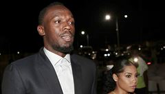 Usain Bolt se snoubenkou Kasi Bennettovou.
