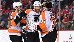 NHL: Vorek temi body ukonil desetizpasovou srii proher Flyers