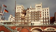 Grand Hotel v Brightonu po atentátu na Margaret Thatcherovou.