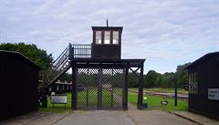 Vstupní brána koncentračního tábora Stutthof.