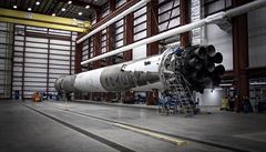 První stupe rakety Falcon 9 po pistání