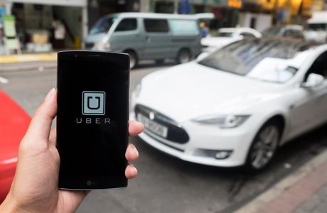 Aplikace Uber (ilustraní). 