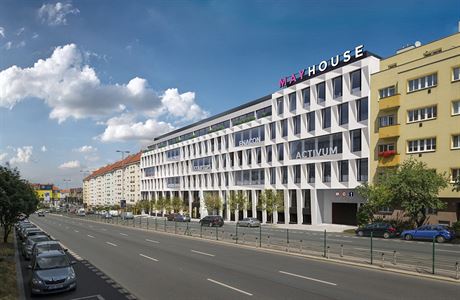 Vizualizace budovy Mayhouse v Praze