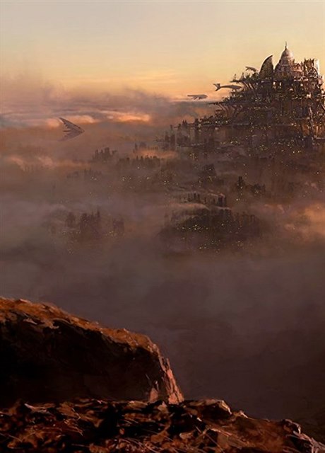 Promo ilustrace ke snímku Mortal Engines (2018).