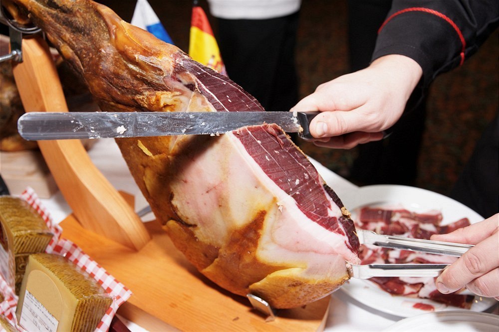 �pan�lská su�ená �unka - Jamón Ibérico.