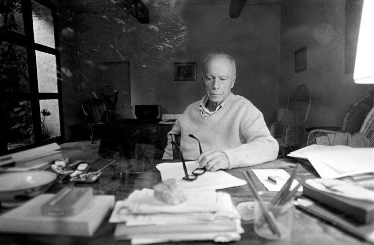 Francouzský spisovatel Claude Simon. Dr�itel Nobelovy ceny za literaturu z roku...