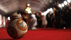 Robot BB-8 na svtové premiée filmu Star Wars: Poslední z Jedi.