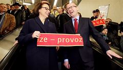 S praskou primátorkou Adrianou Krnáovou z hnutí ANO.