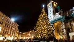 Vánoní strom v Olomouci.