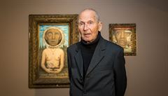Pavel Brázda pi zahajování výstavy v eskokrumlovské Egon Schiele Art Centrum....