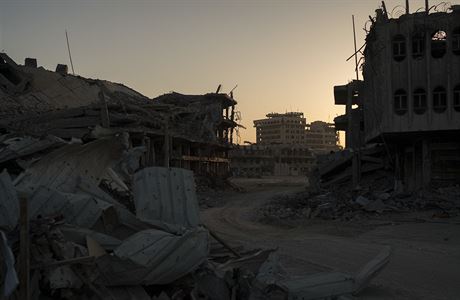 Trosky budov v Mosulu (ilustraní foto).