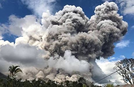 Sopka Sinabung se probudila