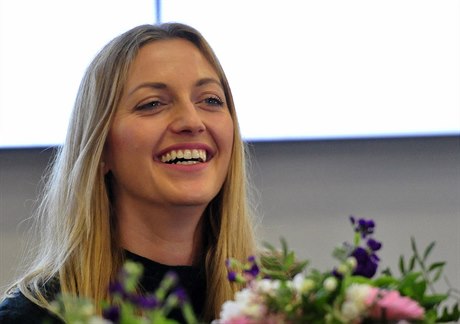 Tenistka Petra Kvitová na setkání sportovc agentury eská sportovní.