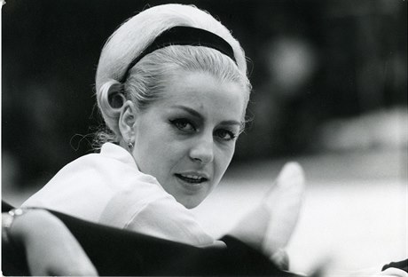 Věra Čáslavská na olympiádě v Mexiku 1968