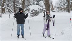 V Erie na Boí hod, tedy 25. prosince, nasnilo 86 centimetr.