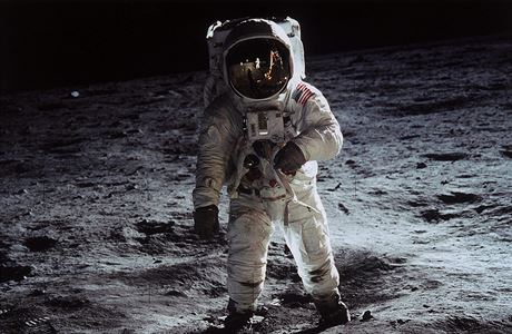 NASA: Buzz Aldrin na Msíci 20. ervence 1969. Kosmonauta nemohl vyfotit nikdo...