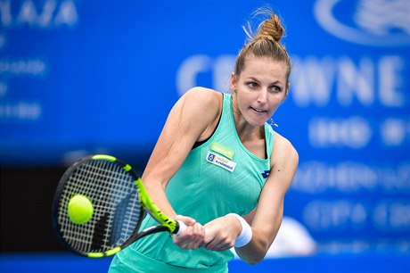 Kristýna Plíšková na turnaji v Číně.