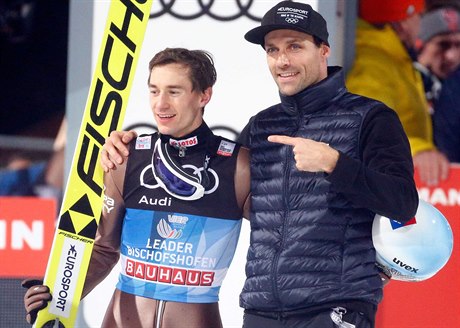 Skokan na lyích Kamil Stoch a Sven Hannawald.