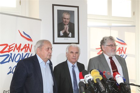Tisková konference ke zdravotnímu stavu prezidenta Miloe Zemana.