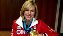 Bývalá kanadská hokejistka a nyní reportérka TSN Tessa Bonhommeová.