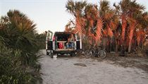 Zastrčená pláž u Cape Canaveral patří k nejlepším místům na kempování, co jsme...