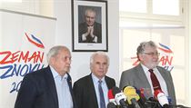 Tiskov konference ke zdravotnmu stavu prezidenta Miloe Zemana.