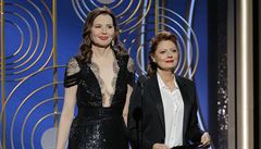 Hereky Geena Davisová a Susan Sarandonová, které si spolu zahrály ve filmu...