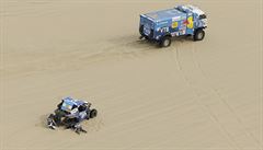 Loprais je po druhé etapě Dakaru druhý, Prokop dostal desetiminutovou penalizaci