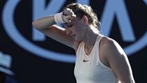 Petra Kvitov v 1. kole Australian Open 2018.