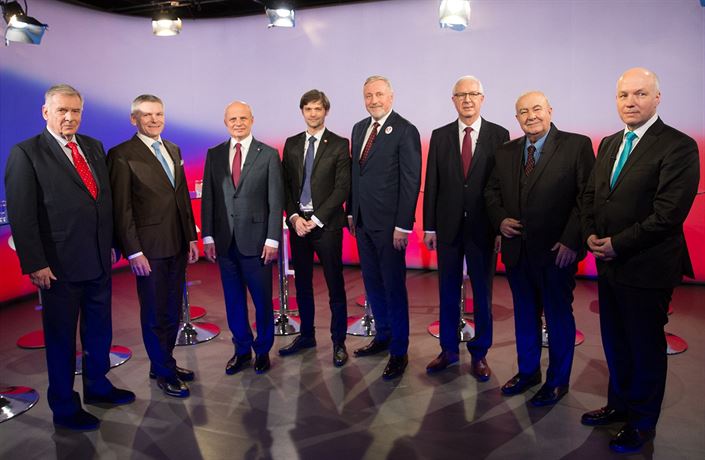 Vichni vyzyvatelé prezidenta Miloe Zemana.