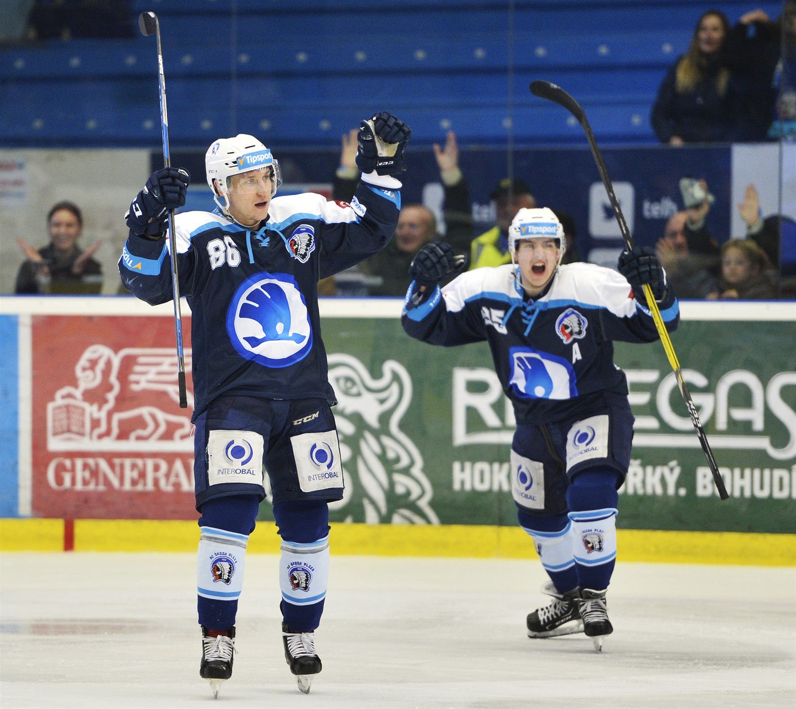 P�edehrávané utkání 49. kola hokejové extraligy: HC �koda Plze� - HC Vítkovice...
