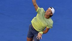 Tomá Berdych v 1. kole Australian Open proti domácímu Alexi de Minaurovi.