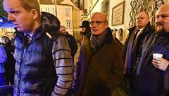 Protest proti Babišovi a Ondráčkovi v Praze. Mluvil tam i Horáček