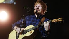 Ed Sheeran při pražském koncertě v Tipsport areně.