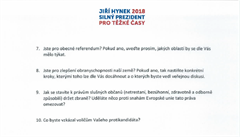 Otevený dopis Jiího Hynka adresovaný Miloi Zemanovi.