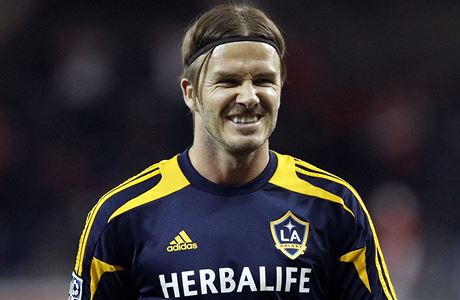 David Beckham v dresu LA Galaxy.