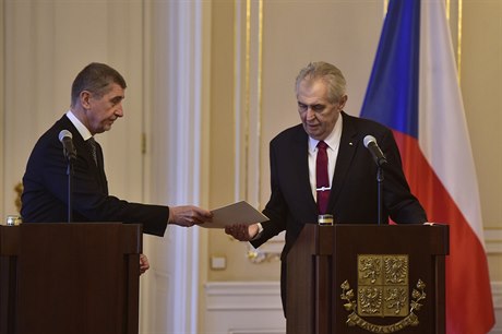 Andrej Babi a Milo Zeman.